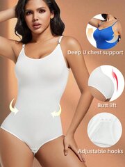 1kpl saumaton Body Shapewear vatsaa säätelevä vartalonmuotoilija, synnytyksen jälkeinen palautumisvyö·White·L hinta ja tiedot | Naamiaisasut | hobbyhall.fi