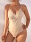 Contrast Lace Cami Shapewear Bodysuit·Aprikoosi·XL hinta ja tiedot | Naamiaisasut | hobbyhall.fi