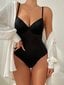 Solid Underwire Shapewear Bodysuit·musta·M hinta ja tiedot | Naamiaisasut | hobbyhall.fi