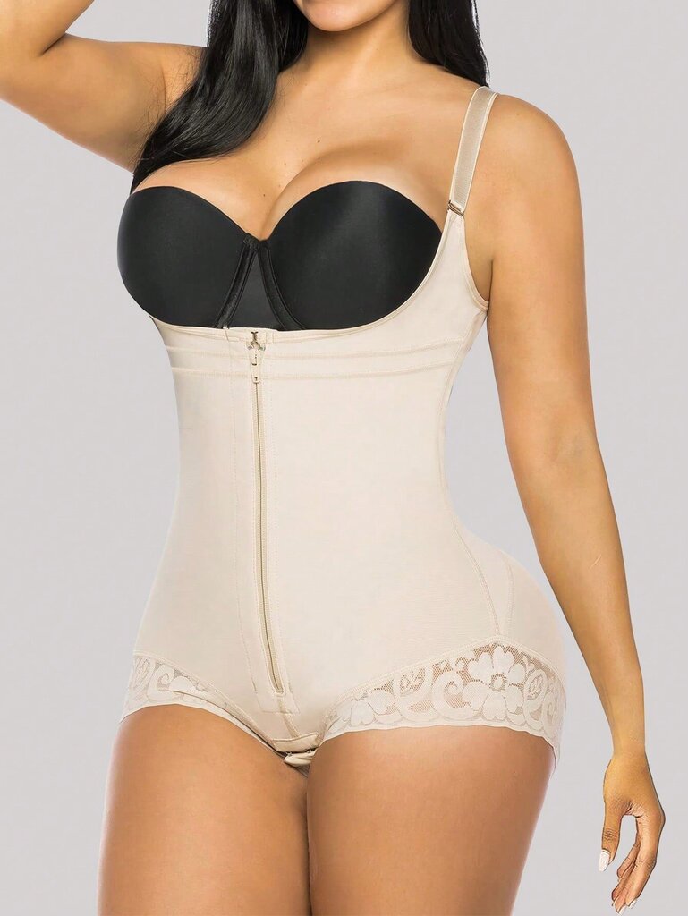 Musta 1kpl muotoiluasut naisille Control Body Shaper vetoketju avoin rintakehä Body·Beige·L hinta ja tiedot | Naamiaisasut | hobbyhall.fi