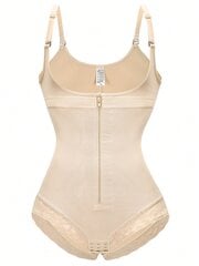 Musta 1kpl muotoiluvaatteet naisille Control Body Shaper vetoketju avoin rintakehä Bodysuit·Beige·S hinta ja tiedot | Naamiaisasut | hobbyhall.fi