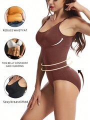 Solid Shapewear Bodysuit·Suklaanruskea·S hinta ja tiedot | Naamiaisasut | hobbyhall.fi