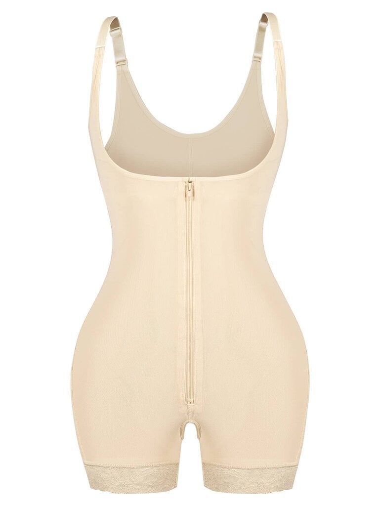 Vetoketju edessä Shapewear Bodysuit·Aprikoosi·L hinta ja tiedot | Naamiaisasut | hobbyhall.fi