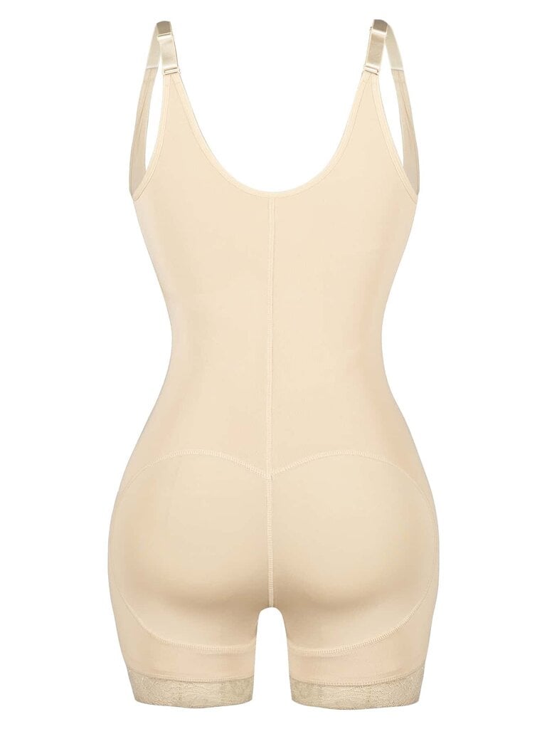 Vetoketju edessä Shapewear Bodysuit·Aprikoosi·L hinta ja tiedot | Naamiaisasut | hobbyhall.fi