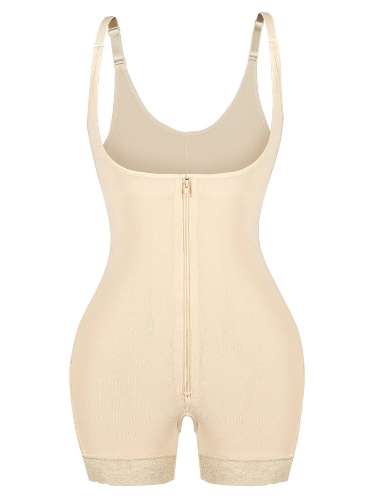 Vetoketju edessä Shapewear Bodysuit·Aprikoosi·M hinta ja tiedot | Naamiaisasut | hobbyhall.fi