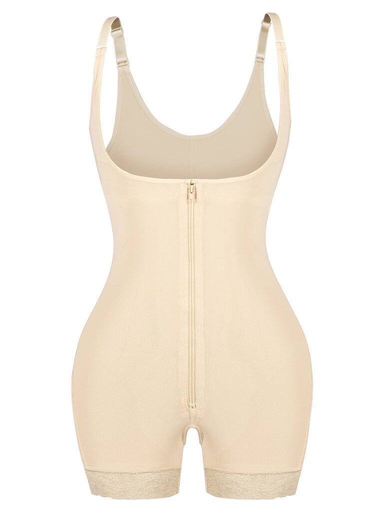 Vetoketju edessä Shapewear Bodysuit·Aprikoosi·XXL hinta ja tiedot | Naamiaisasut | hobbyhall.fi