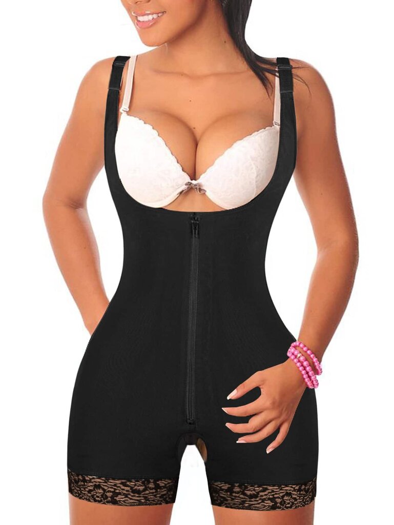 Vetoketju edessä Shapewear Bodysuit·musta·M hinta ja tiedot | Naamiaisasut | hobbyhall.fi