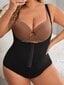 Plus Hook And Eye Shapewear Bodysuit·Musta·1XL hinta ja tiedot | Muotoilevat alusvaatteet | hobbyhall.fi