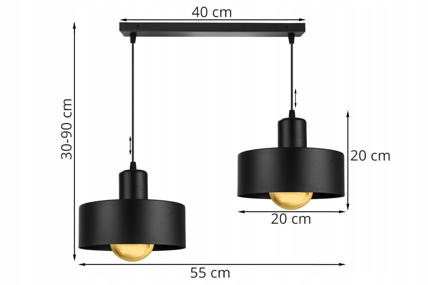 LightHome riipus Barcelona hinta ja tiedot | Riippuvalaisimet | hobbyhall.fi