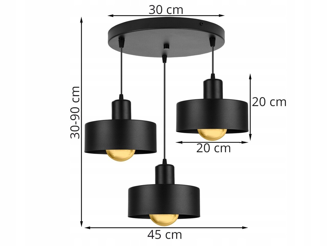 LightHome riipus Barcelona hinta ja tiedot | Riippuvalaisimet | hobbyhall.fi