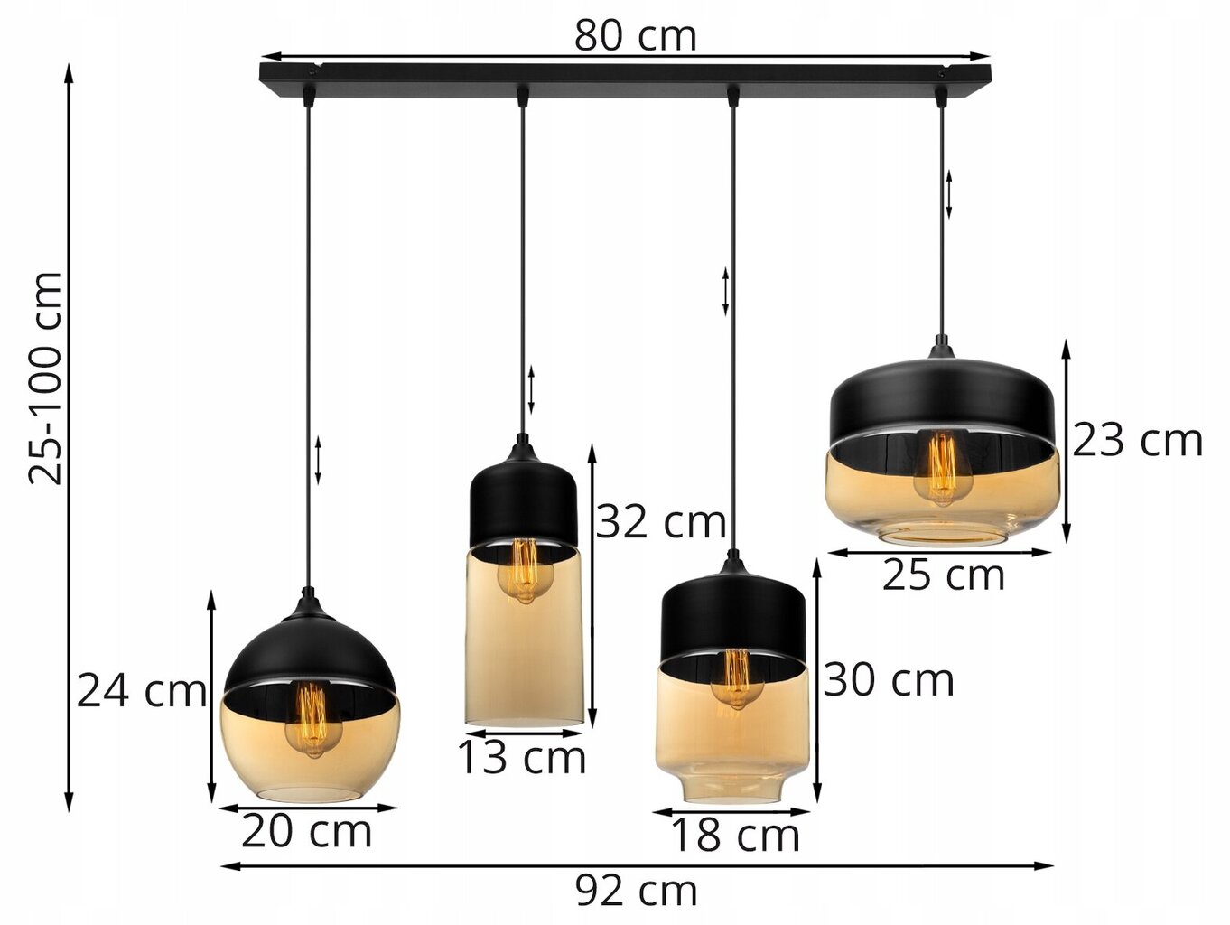 LightHome riipus Oslo hinta ja tiedot | Riippuvalaisimet | hobbyhall.fi