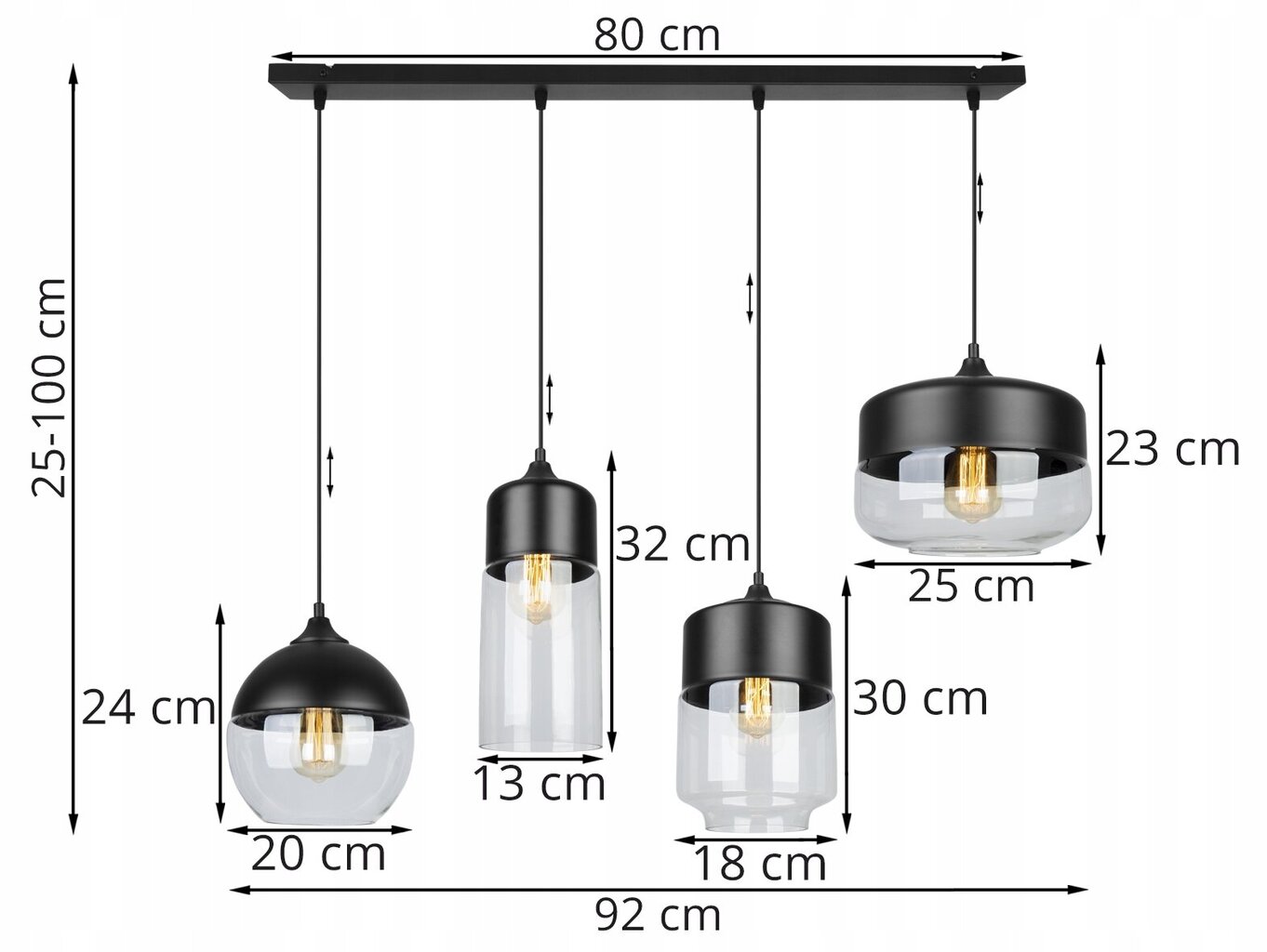 LightHome riipus Oslo hinta ja tiedot | Riippuvalaisimet | hobbyhall.fi