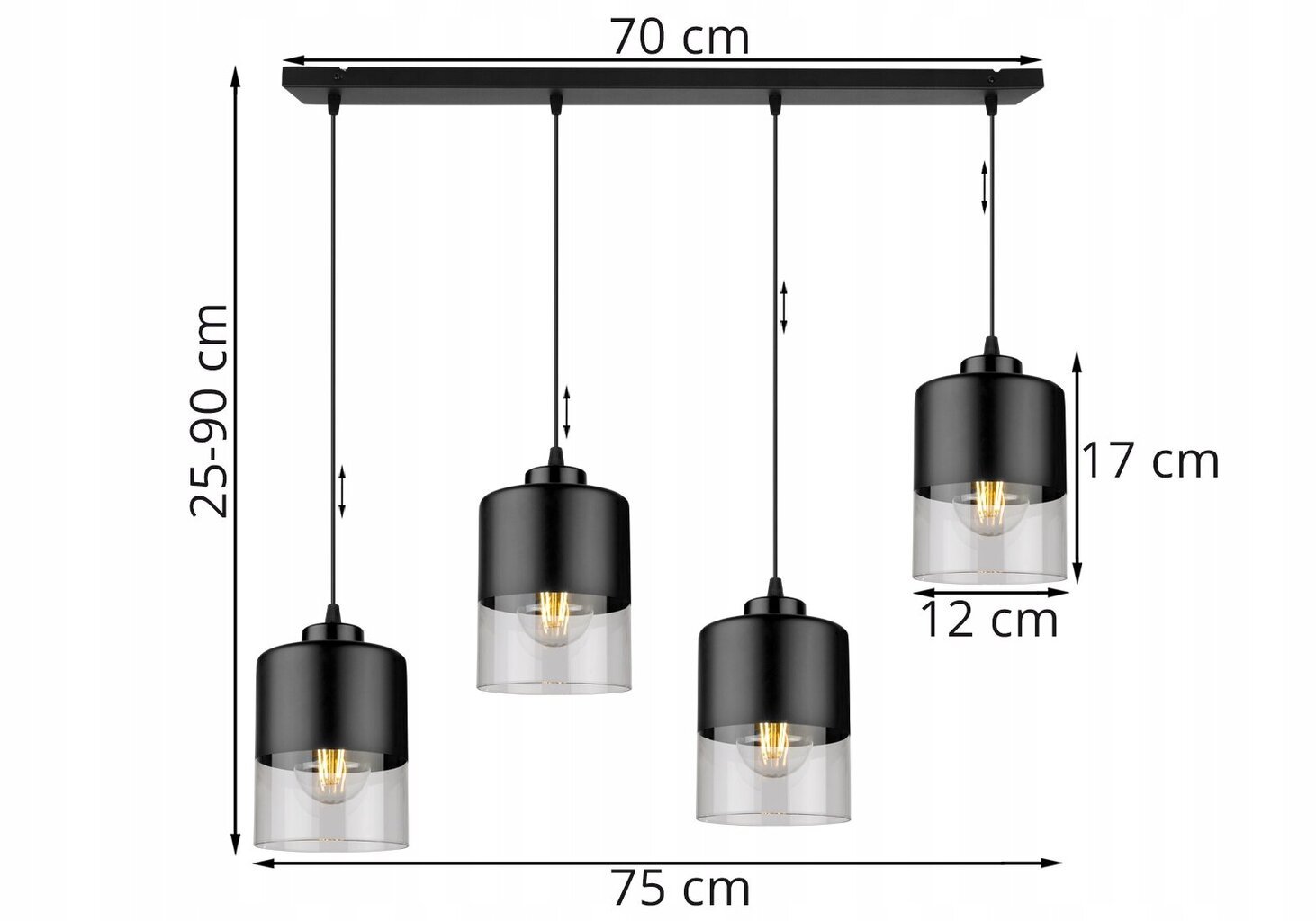 LightHome riipus Roma hinta ja tiedot | Riippuvalaisimet | hobbyhall.fi