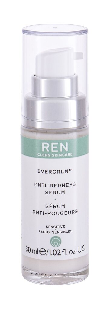 REN Clean Skincare Evercalm Anti-Redness ihoseerumi 30 ml hinta ja tiedot | Kasvoöljyt ja seerumit | hobbyhall.fi