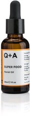 Q+A Super Food Facial Oil kasvoöljy 30 ml hinta ja tiedot | Q+A Hajuvedet ja kosmetiikka | hobbyhall.fi