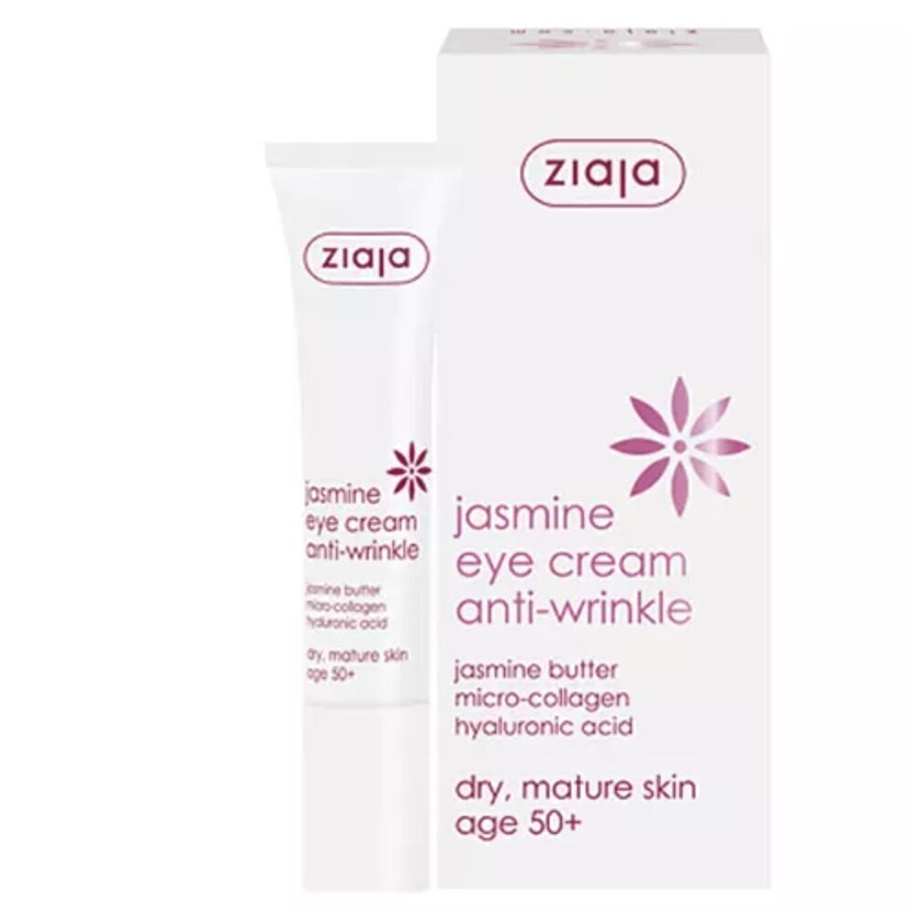Silmävoide Ziaja Jasmine Eye Cream Anti-Wrinkle, 15 ml hinta ja tiedot | Silmänympärysvoiteet ja seerumit | hobbyhall.fi