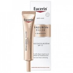 Eucerin Hyaluron-Filler SPF15 silmänympärysvoide, 15 ml hinta ja tiedot | Silmänympärysvoiteet ja seerumit | hobbyhall.fi