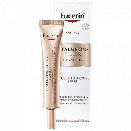 Eucerin Hyaluron-Filler SPF15 silmänympärysvoide, 15 ml hinta ja tiedot | Silmänympärysvoiteet ja seerumit | hobbyhall.fi