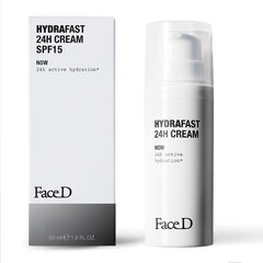 FaceD Hydrafast 24H Cream SPF15 päivävoide 50 ml hinta ja tiedot | Silmänympärysvoiteet ja seerumit | hobbyhall.fi