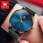 Miesten Kvartsikello Wirstwatches Blackblue hinta ja tiedot | Miesten kellot | hobbyhall.fi