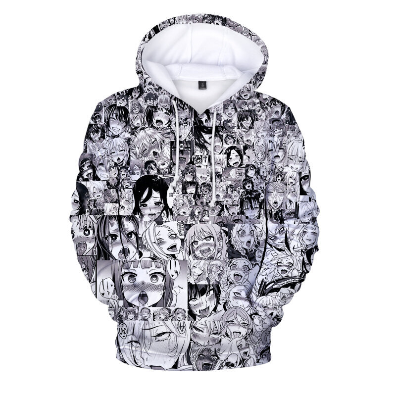 (0ahegao1-XXS） Miesten japanilainen animehuppari Hip Hop Street -vaatteet miesten hinta ja tiedot | Miesten puserot ja hupparit | hobbyhall.fi