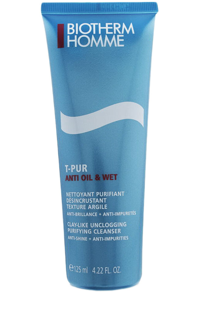 Biotherm Homme T-PUR Anti Oil & Shine puhdistusgeeli miehelle 125 ml hinta ja tiedot | Kasvojen puhdistusaineet | hobbyhall.fi