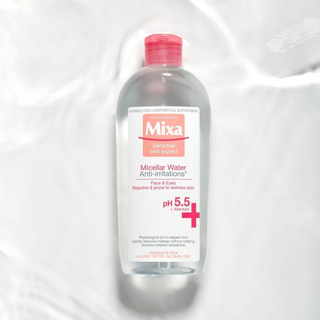 MIXA Anti-Redness misellivesi, 400 ml hinta ja tiedot | Kasvojen puhdistusaineet | hobbyhall.fi