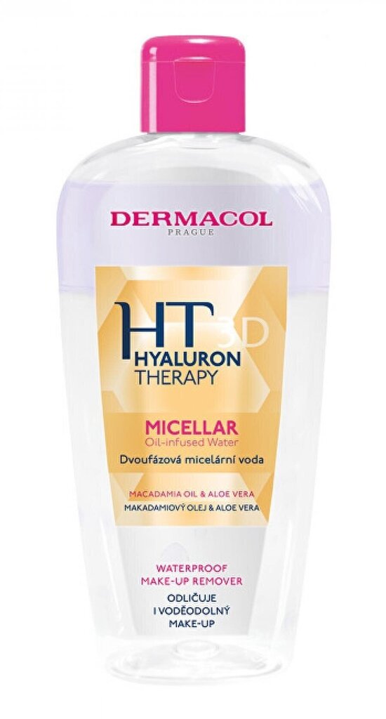 Dermacol 3D Hyaluron Therapy Micellar misellivesi 200 ml hinta ja tiedot | Kasvojen puhdistusaineet | hobbyhall.fi