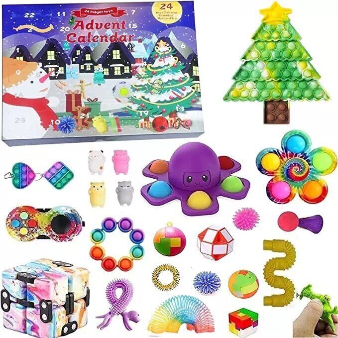 Fidget Advent Kalenteri hinta ja tiedot | Joulukoristeet | hobbyhall.fi