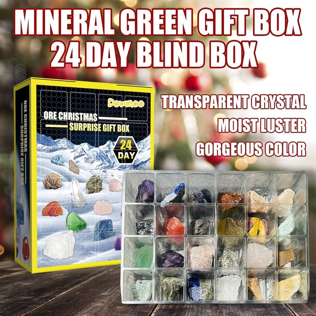 24 Grid Mineral Joulun Joulukalenteri hinta ja tiedot | Joulukoristeet | hobbyhall.fi