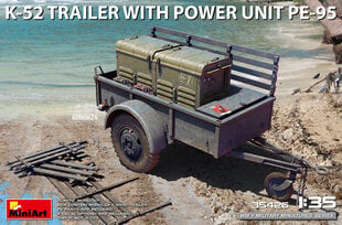 Liimattava malli MiniArt 35426 K-52 Trailer with Power Unit PE-95 1/35 hinta ja tiedot | Koottavat pienoismallit | hobbyhall.fi