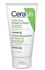 Puhdistava kosteuttava kasvovoide CeraVe Hydrating Cream-to-Foam 236 ml hinta ja tiedot | Kasvojen puhdistusaineet | hobbyhall.fi
