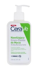 Puhdistava kosteuttava kasvovoide CeraVe Hydrating Cream-to-Foam 236 ml hinta ja tiedot | Kasvojen puhdistusaineet | hobbyhall.fi