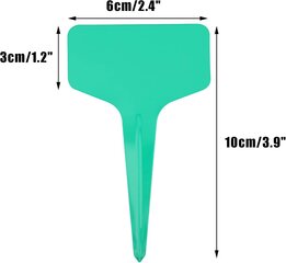 Pakkauksessa 100 tulppaa ulkosadepuutarhakylttiin 6 x 10 cm, vihreä hinta ja tiedot | Puutarhatyökalut | hobbyhall.fi