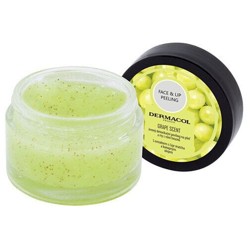 Dermacol Face & Lip Peeling Grape Scent kuorintatuote 50 g hinta ja tiedot | Kasvovoiteet | hobbyhall.fi