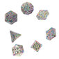 7 kpl Polyhedral Dice Set Collection Carve Letters Metallic Polyhedron Dice Pöytäpelin tyyppi 1 hinta ja tiedot | Lautapelit ja älypelit | hobbyhall.fi