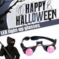 Valoisat LED-lasit Hauskat punasilmäisyyslasit Halloween Cosplay -tarvikkeet hinta ja tiedot | Koristeet ja tarrat | hobbyhall.fi