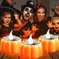 12 Pack Halloween Pumpkin Tealights Liekitön paristokäyttöinen oranssi LED hinta ja tiedot | Koristeet ja tarrat | hobbyhall.fi