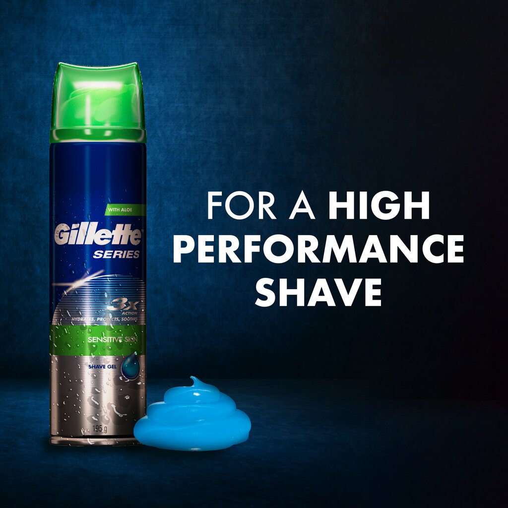 Gillette Series Sensitive -parranajogeeli herkälle iholle 240 ml hinta ja tiedot | Parranajo ja karvanpoisto | hobbyhall.fi