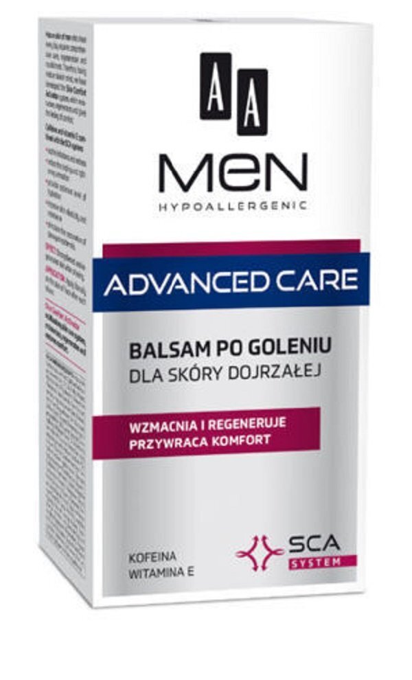 After Shave Balm AA Men Advanced Care 100 ml hinta ja tiedot | Parranajo ja karvanpoisto | hobbyhall.fi