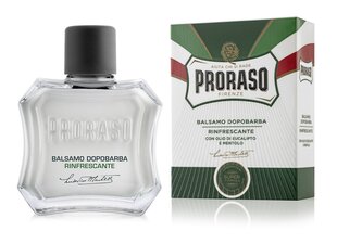 Virkistävä Proraso- after shave-balsami, eukalyptus, 100 ml hinta ja tiedot | Parranajo ja karvanpoisto | hobbyhall.fi