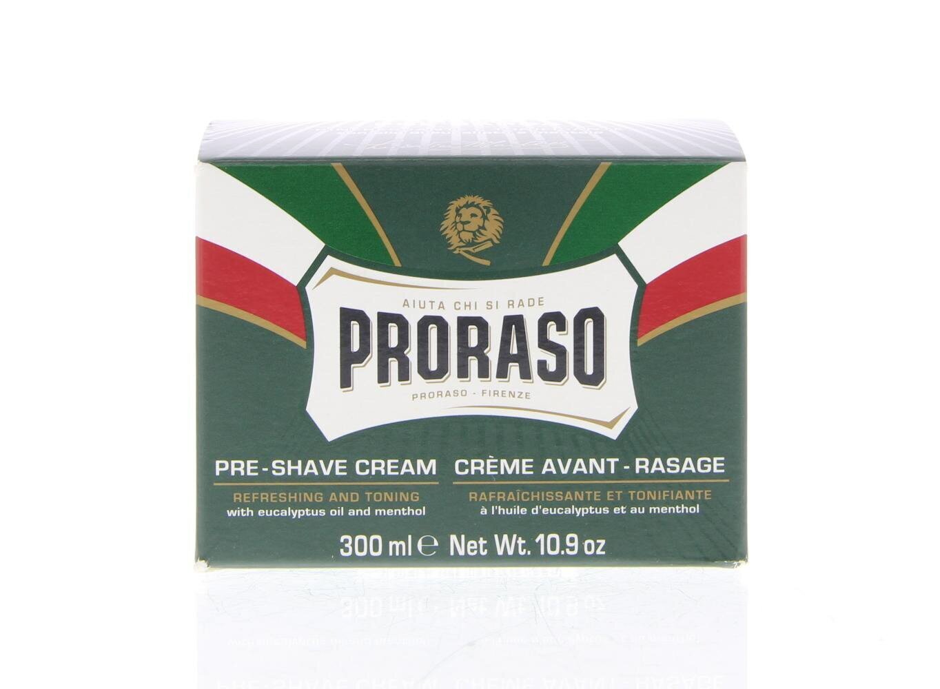 Parranajovoide Proraso Green 300 ml hinta ja tiedot | Parranajo ja karvanpoisto | hobbyhall.fi