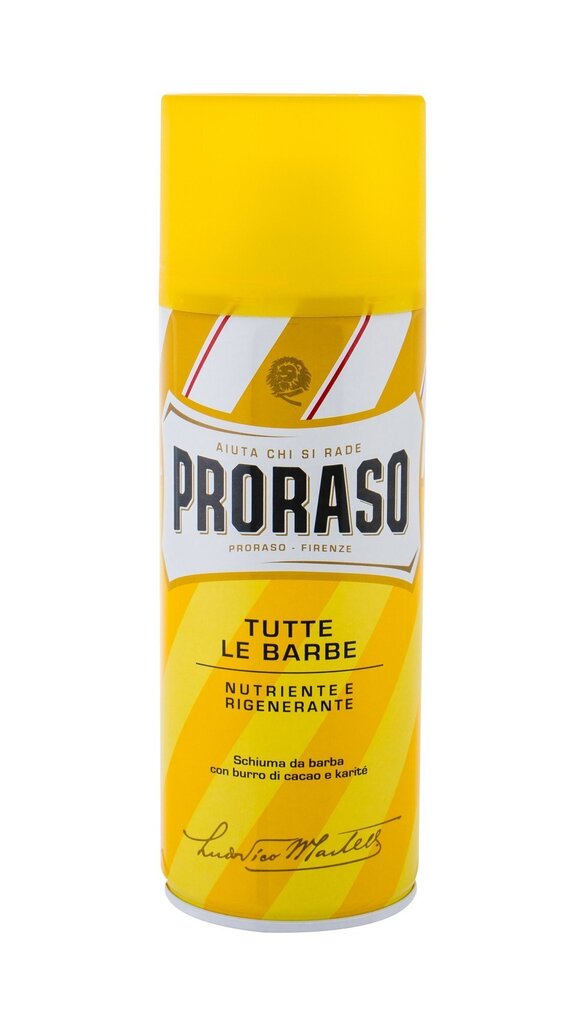 Parranajovaahto Proraso Yellow 400 ml hinta ja tiedot | Parranajo ja karvanpoisto | hobbyhall.fi