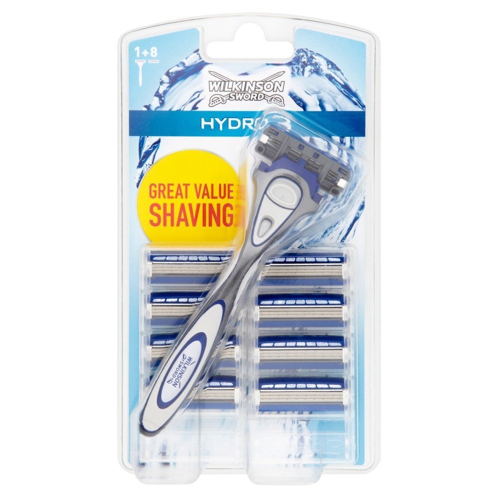 Wilkinson Sword Hydro 3 -sarja miehille: partakone + parranajoterät 8 kpl hinta ja tiedot | Parranajo ja karvanpoisto | hobbyhall.fi