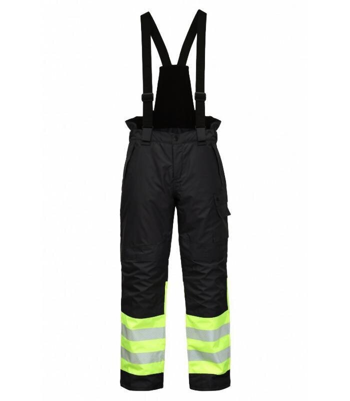 OXFORD lämpimät ja hengittävät ruokahousut musta / Hi-Vis keltainen hinta ja tiedot | Työvaatteet | hobbyhall.fi