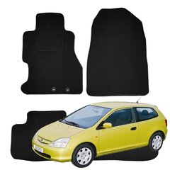 Lattiamatot Honda Civic VII VELOR 2001-2005 B hinta ja tiedot | Auton tekstiilimatot | hobbyhall.fi