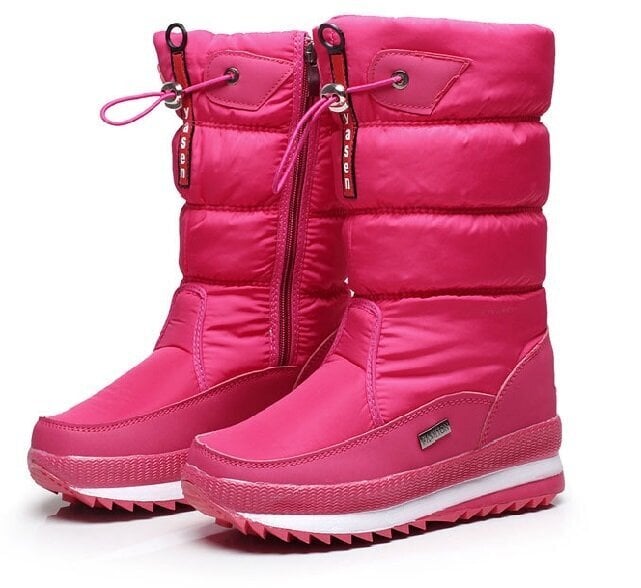 (36-Pink)Naisten lumisaappaat Alusta Talvisaappaat Paksut Pehmo Vedenpitävät Liukumattomat Saappaat Muoti Naisten Talvikengät Lämpimät Turkiset Botas mujer hinta ja tiedot | Monot | hobbyhall.fi