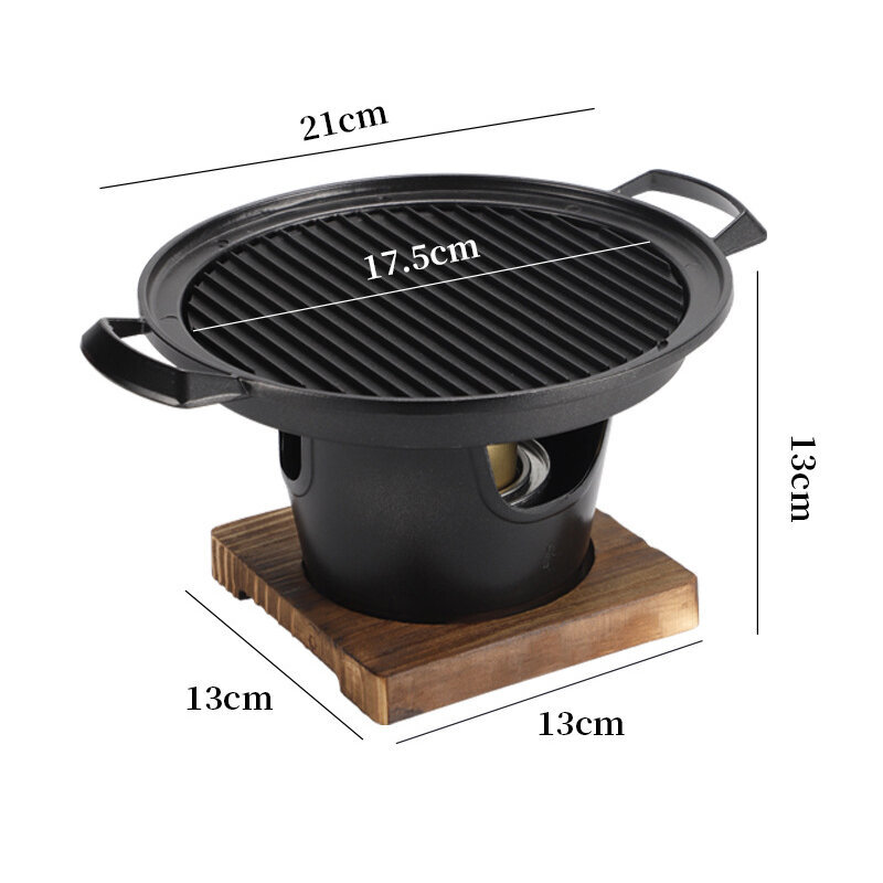 Mini BBQ Grill Japanilainen alkoholiliesi Koti Savuton Grilli Ulkogrilli BBQ Lautas Paista Liha Työkalut hinta ja tiedot | Grillitarvikkeet ja -välineet | hobbyhall.fi