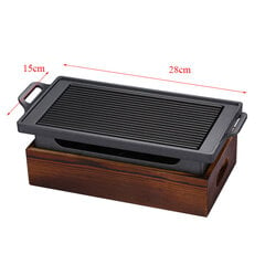 Korealainen BBQ-grilli 28x15 cm hinta ja tiedot | Grillitarvikkeet ja -välineet | hobbyhall.fi