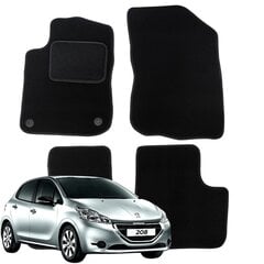 Lattiamatot Peugeot 208 VELOR auton matot 2012 B hinta ja tiedot | Auton tekstiilimatot | hobbyhall.fi